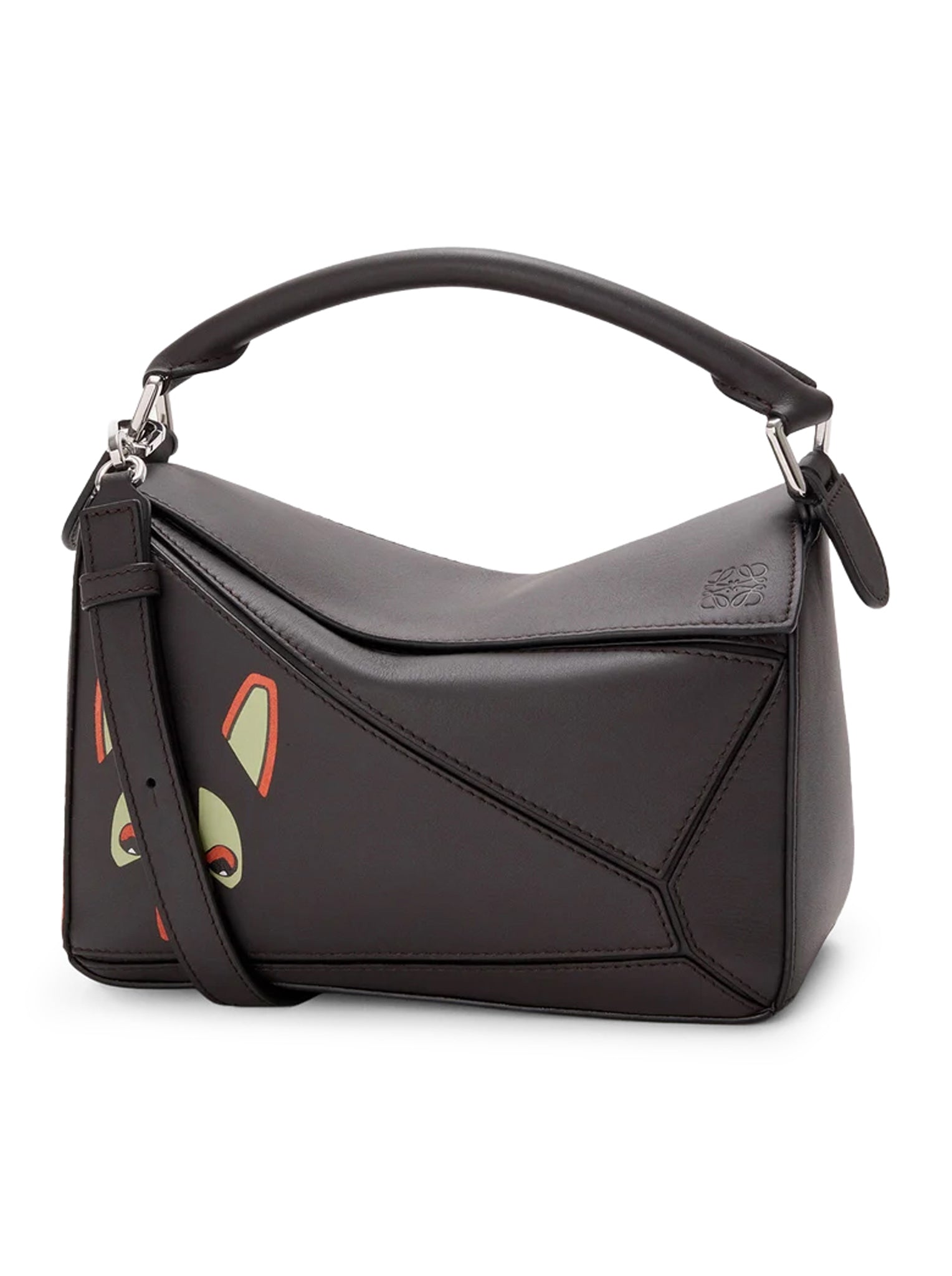 FUTURIST CAT SMALL PUZZLE BAG IN CALFSKIN