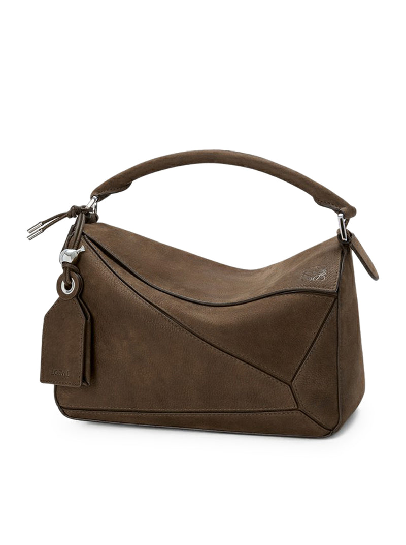 FEATHERLIGHT PUZZLE SMALL BAG IN GARNET NUBUCK