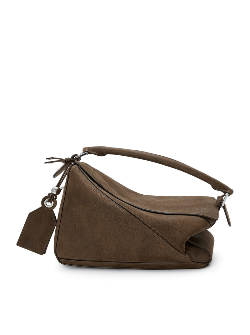 FEATHERLIGHT PUZZLE SMALL BAG IN GARNET NUBUCK