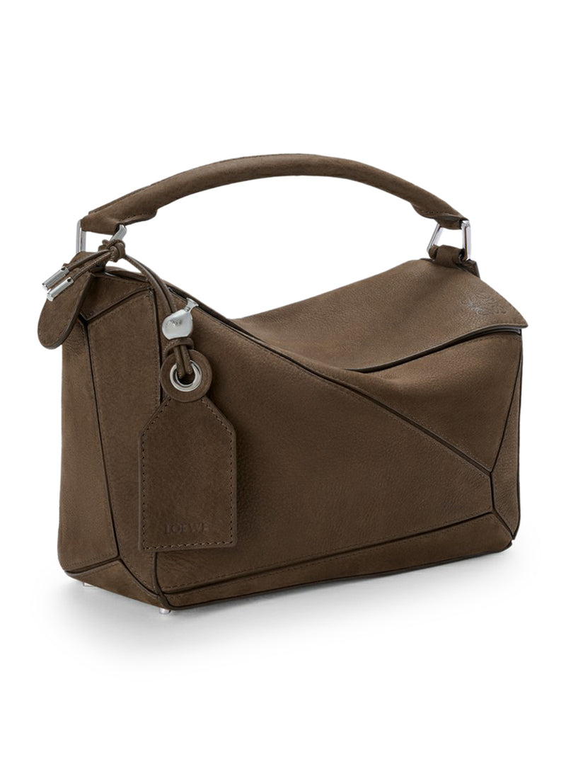 FEATHERLIGHT PUZZLE SMALL BAG IN GARNET NUBUCK