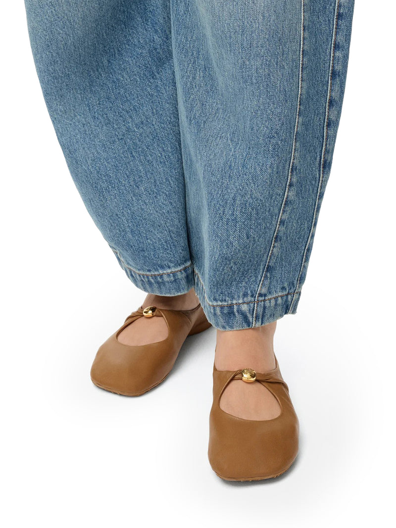 PEBBLE BALLERINAS IN LAMBSKIN NAPPA