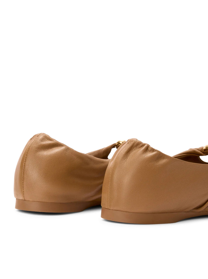 PEBBLE BALLERINAS IN LAMBSKIN NAPPA