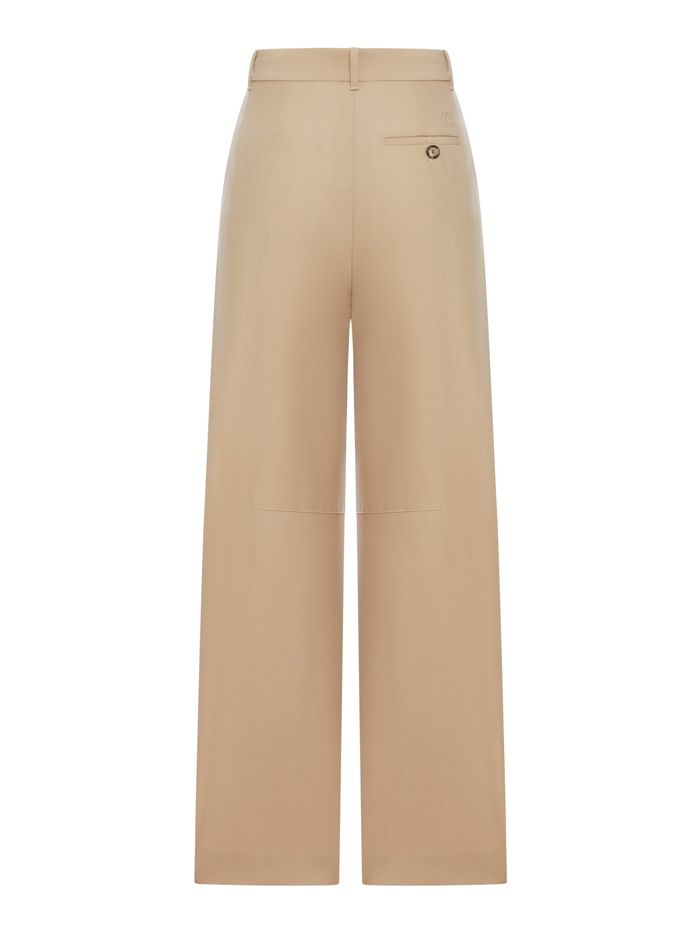 TAILORED BARREL WOOL TROUSERS