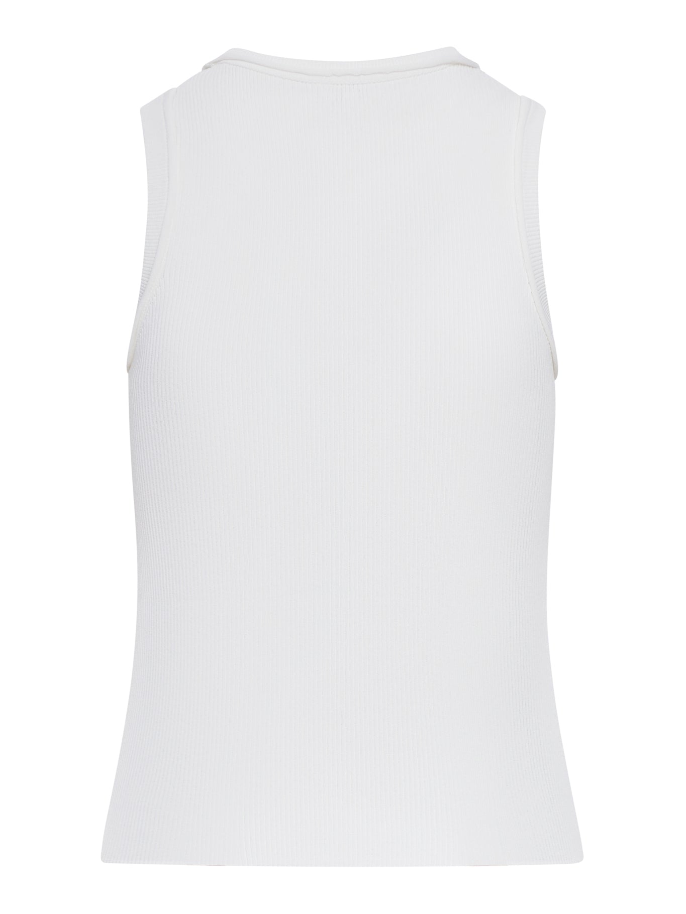 RIBBED TOP WITH ANAGRAM EMBROIDERY