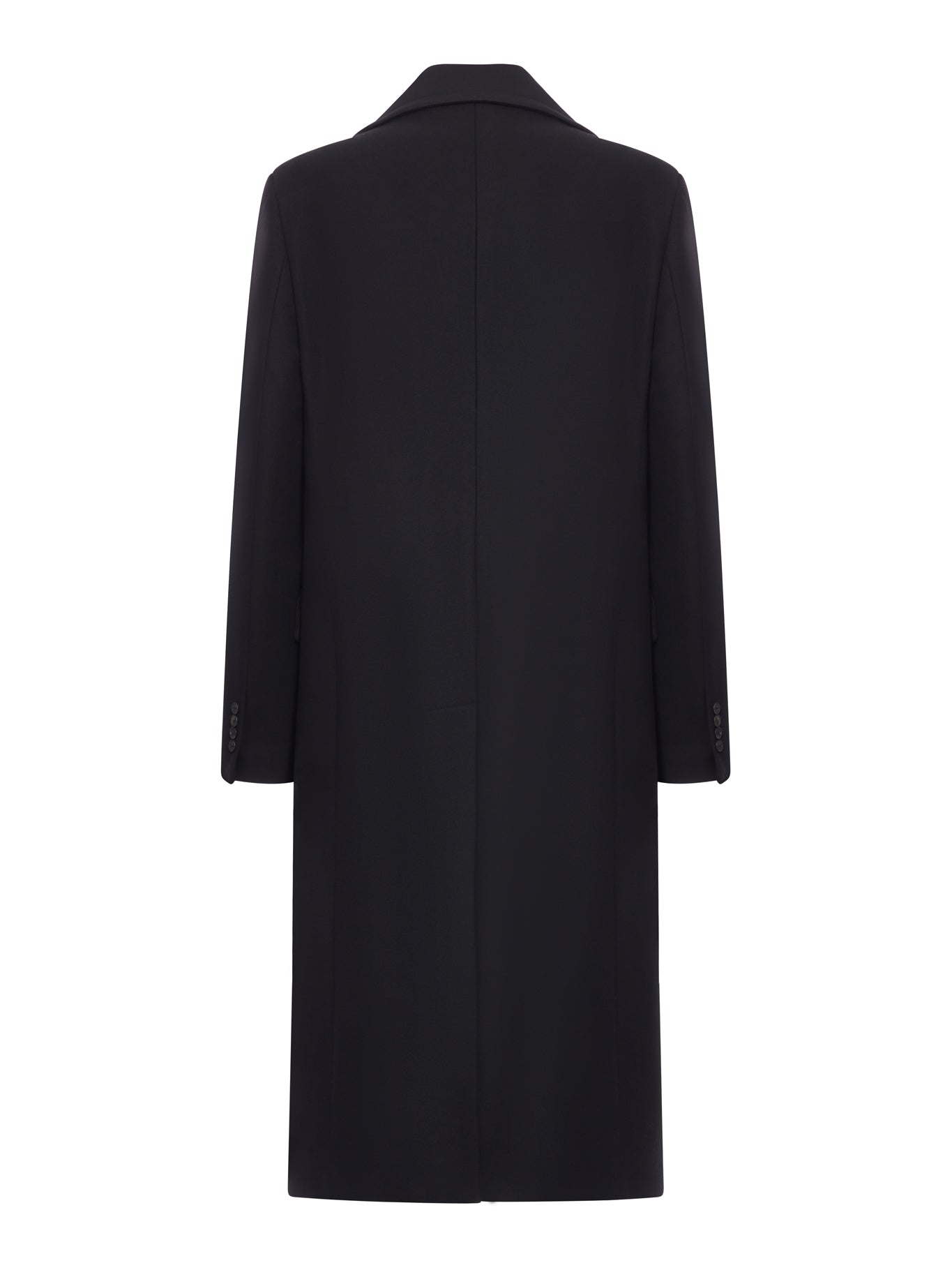 DOUBLE-BREASTED HERRINGBONE COAT