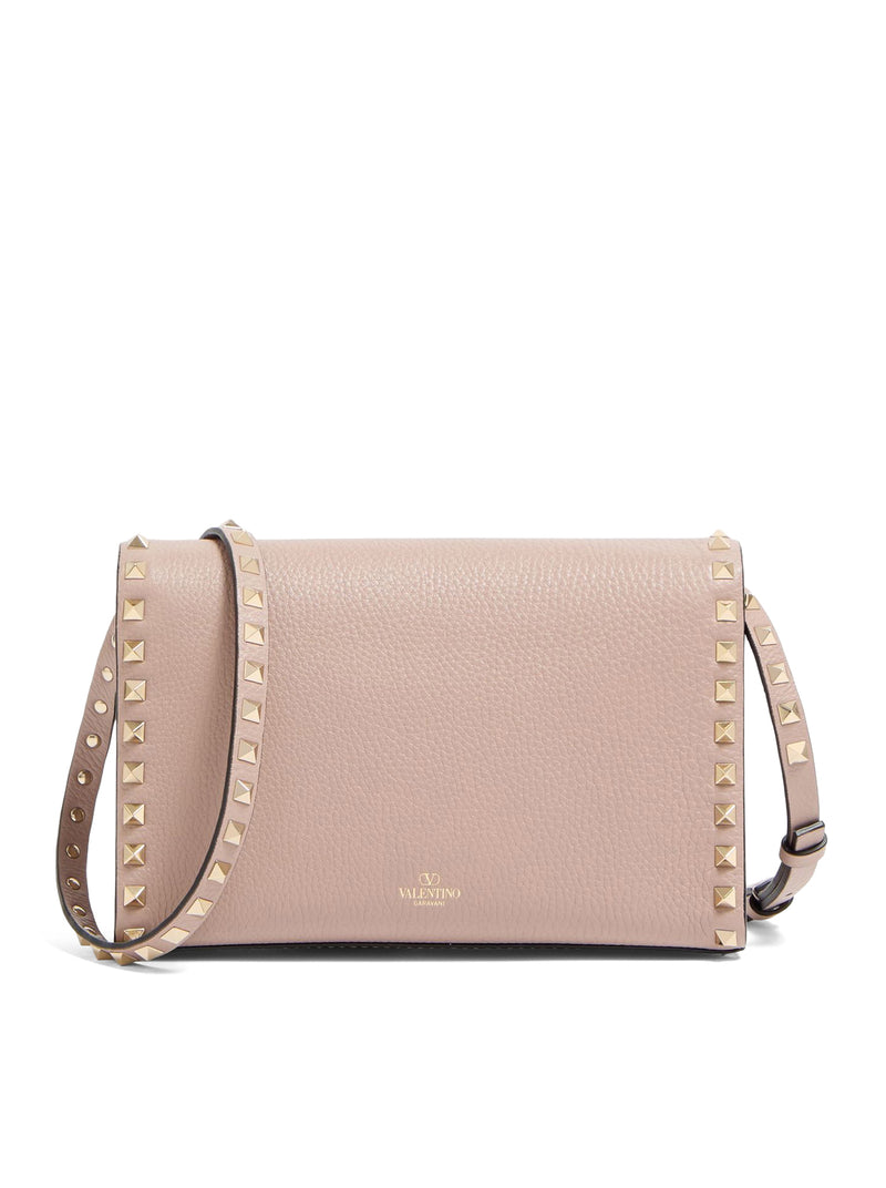 ROCKSTUD SMALL GARNET CALFSKIN CROSSBODY BAG