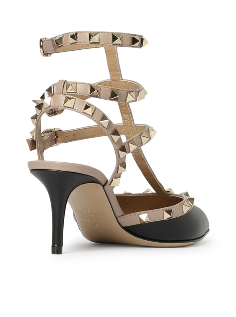 ROCKSTUD LEATHER PUMPS