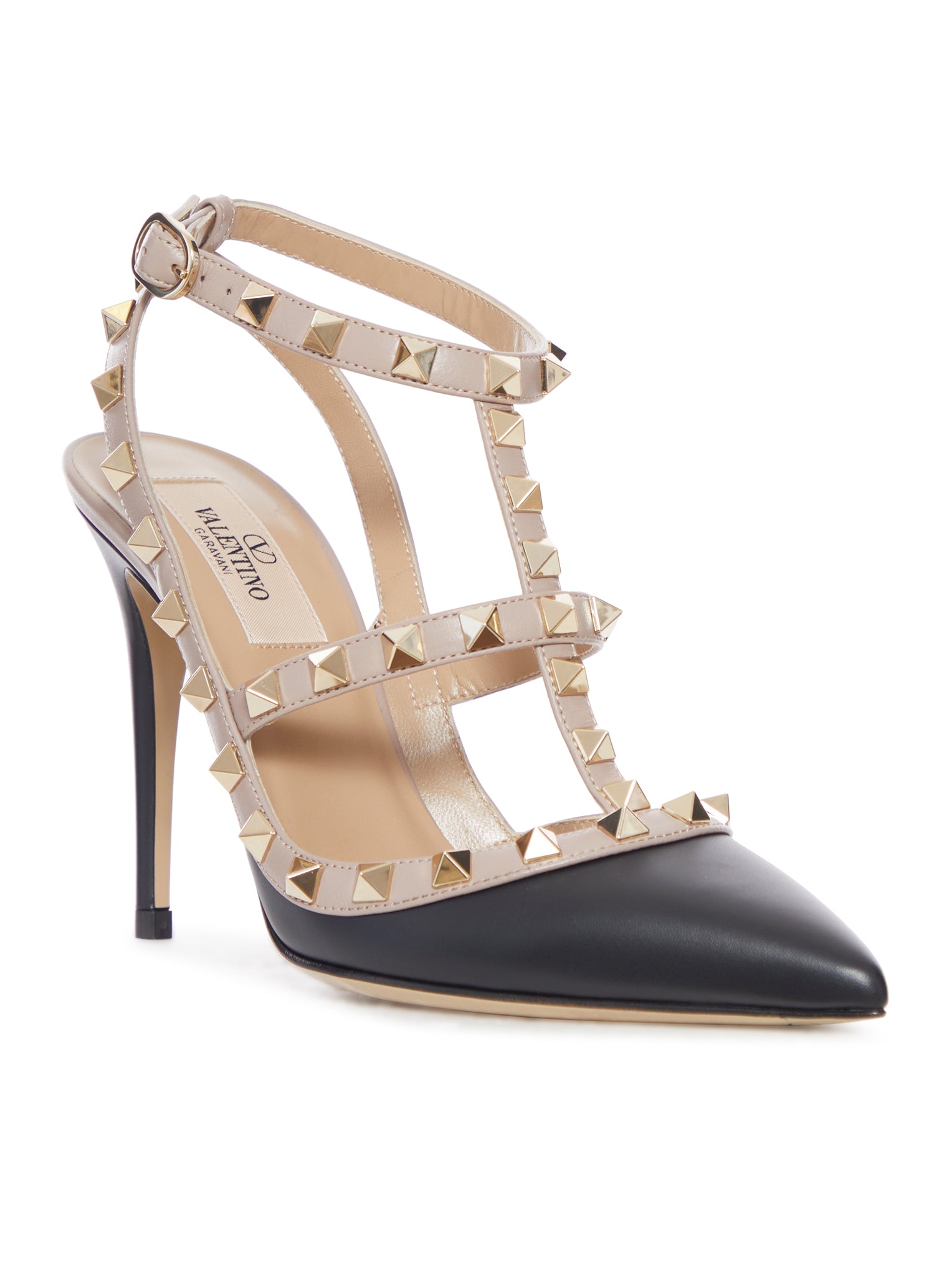 ROCKSTUD LEATHER PUMPS