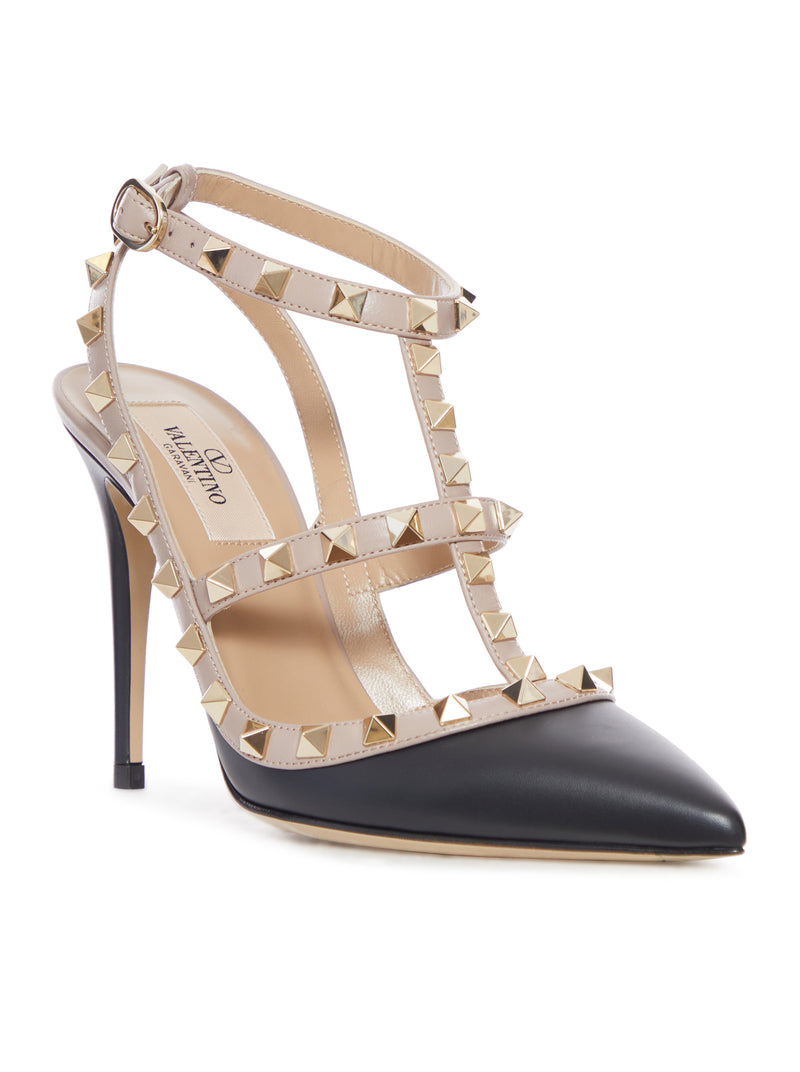 ROCKSTUD LEATHER PUMPS