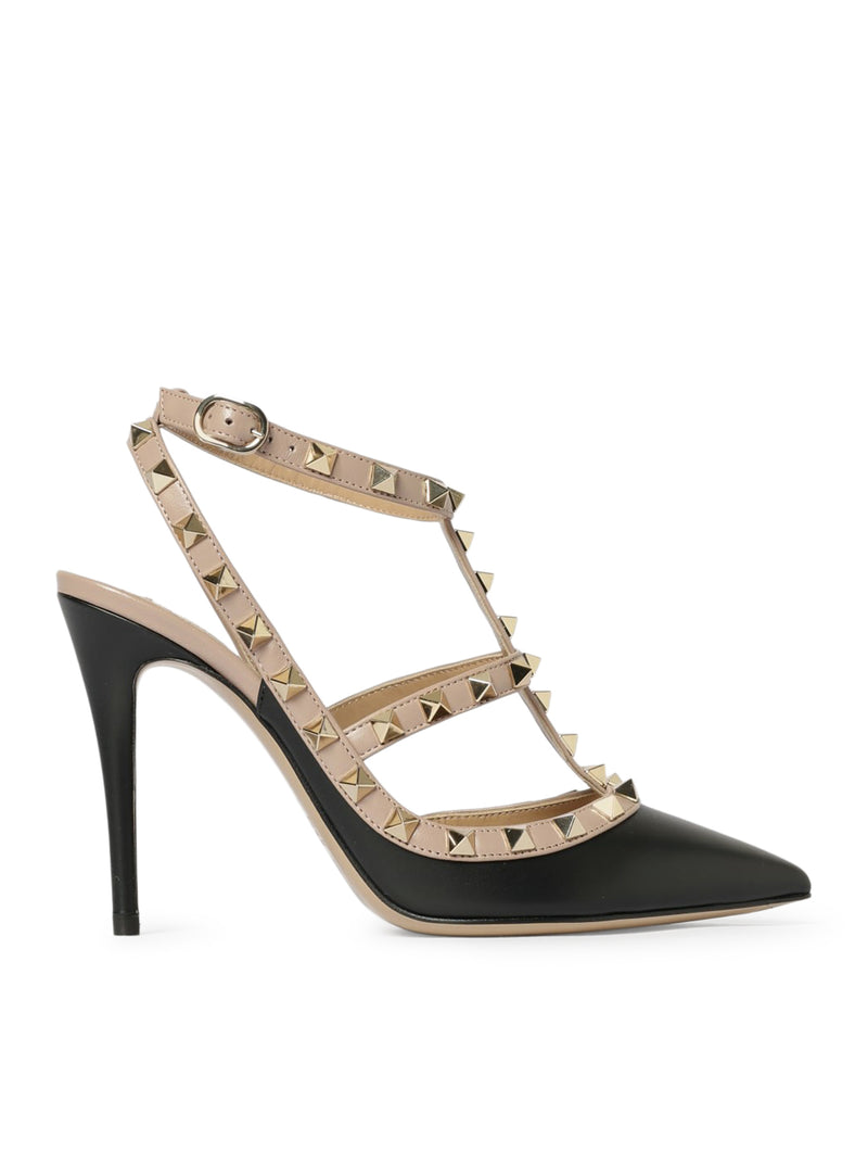ROCKSTUD LEATHER PUMPS