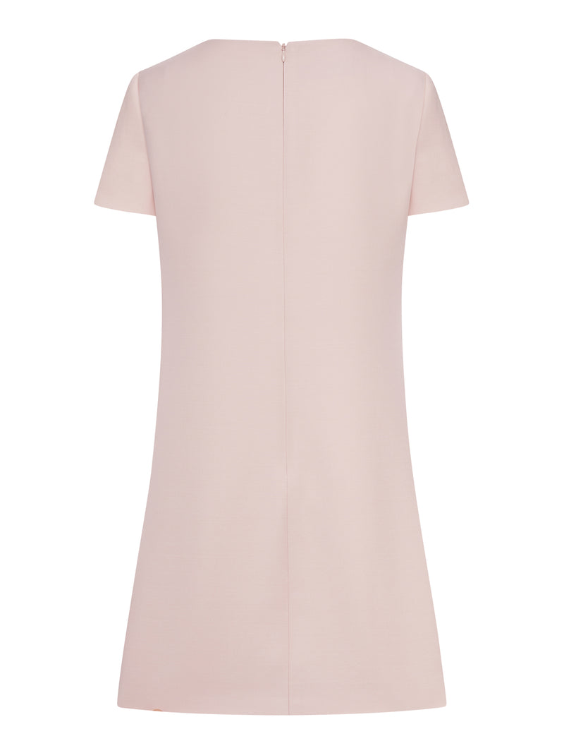 CREPE MINI DRESS WITH BOW DETAIL