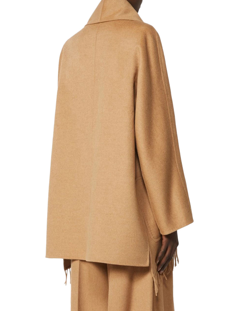 CAMEL CARDIGAN COAT