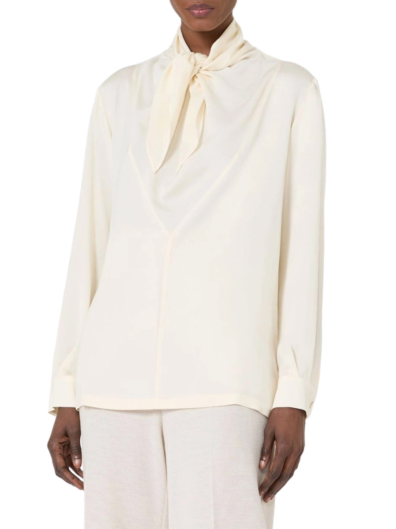 SILK CHARMEUSE BLOUSE