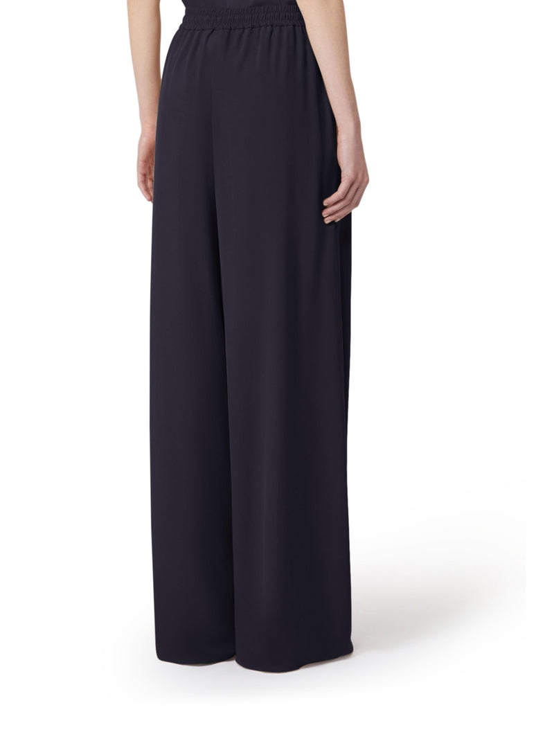 WIDE TROUSERS IN WASHED SILK
