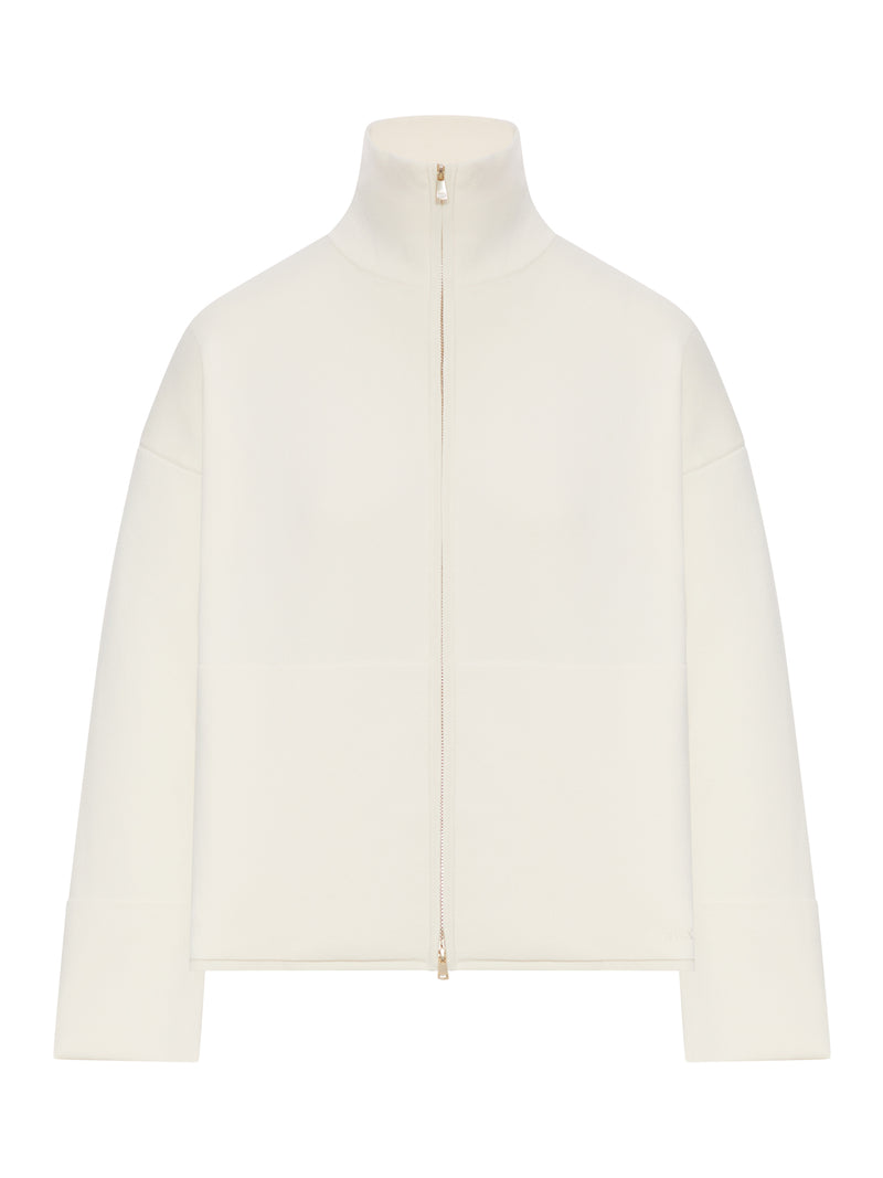 HIGH NECK SWEATSHIRT WITH ZIP