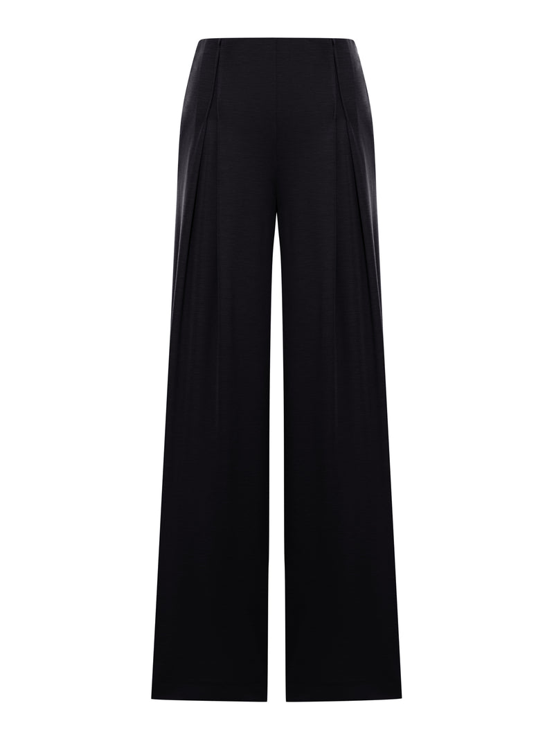 WOOL JERSEY TROUSERS