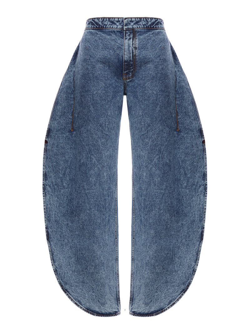 PETAL DENIM TROUSERS