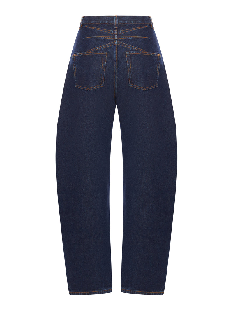 JEANS WITH ROUNDED DESIGN