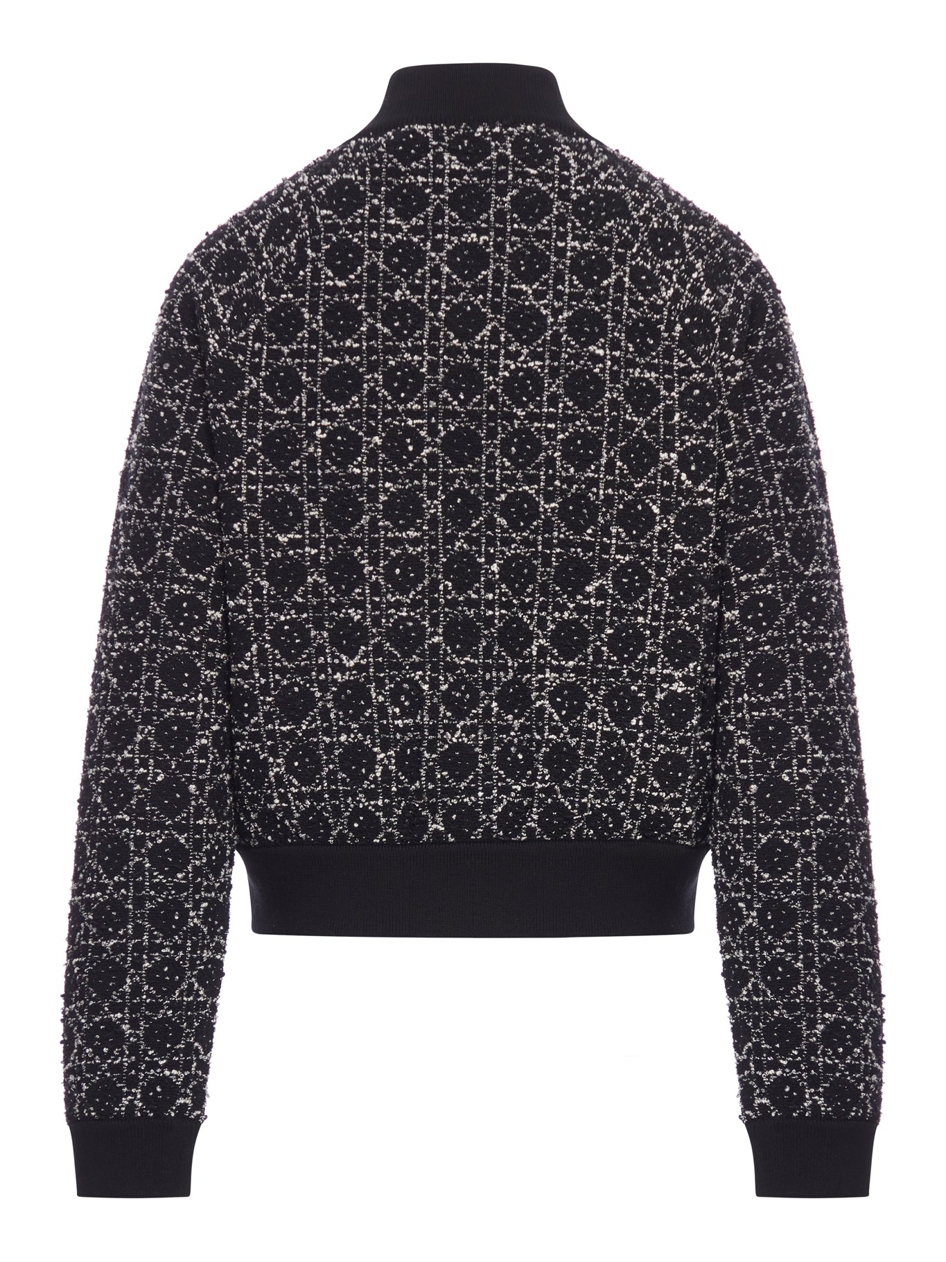 MACROCANNAGE JACKET IN COTTON BLEND TWEED