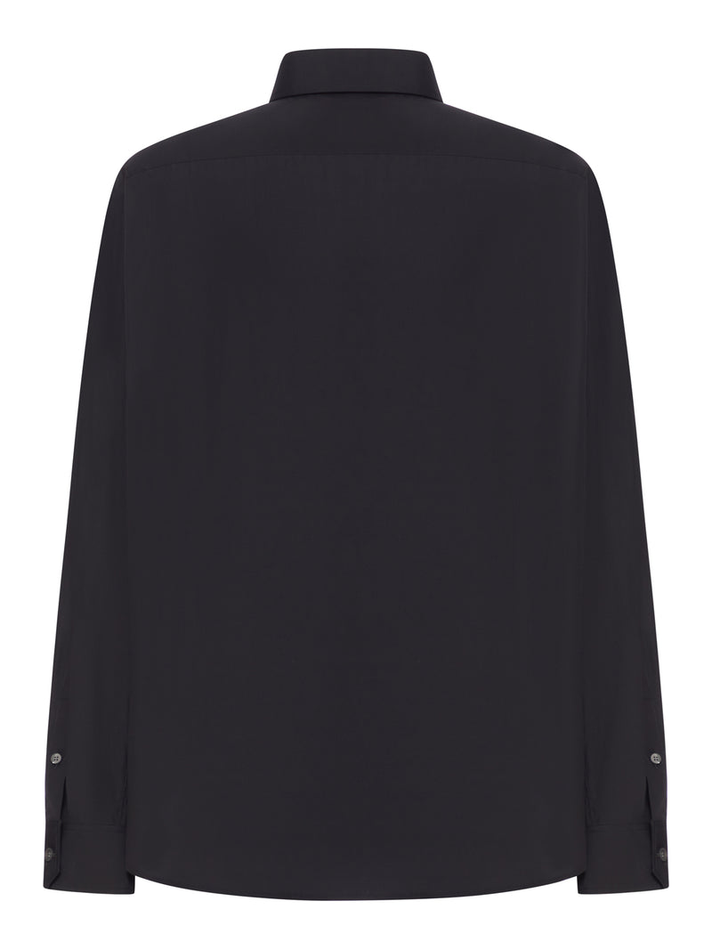 CLASSIC COTTON SHIRT WITH EMBROIDERED ANAGRAM LOGO