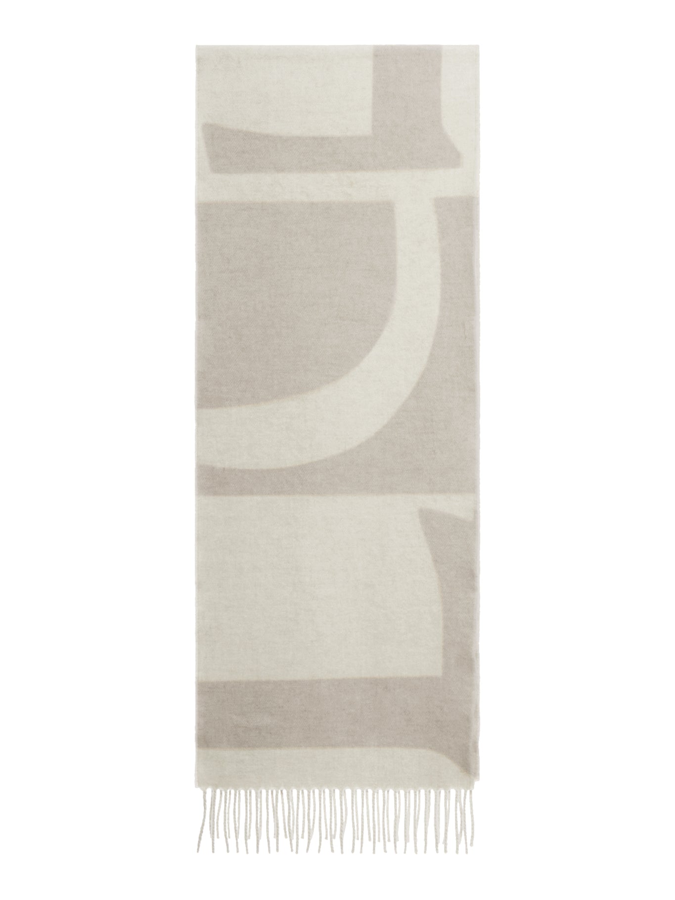 CASHMERE JACQUARD LOGO SCARF