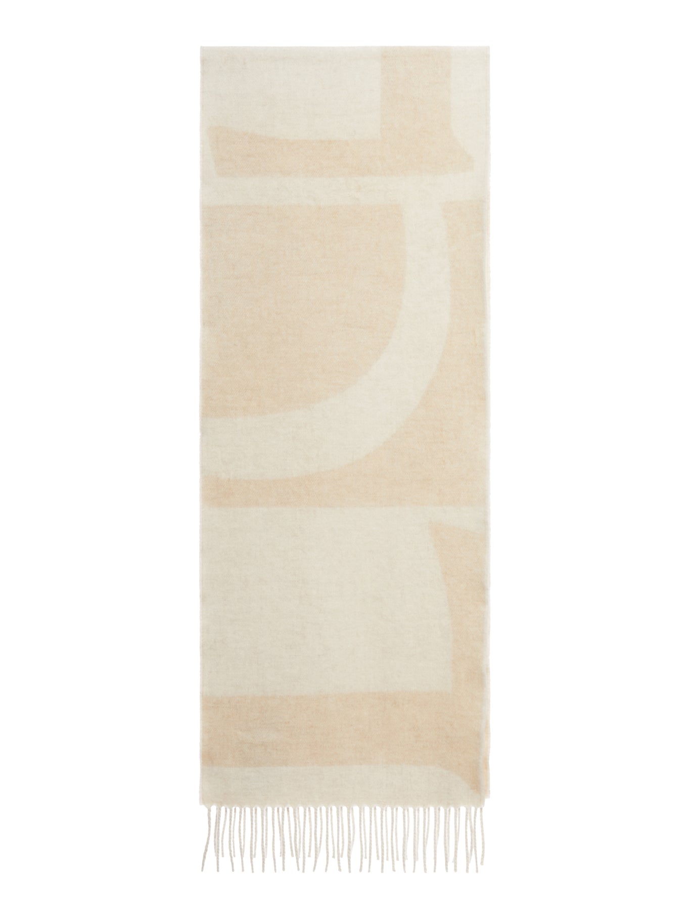 CASHMERE JACQUARD LOGO SCARF