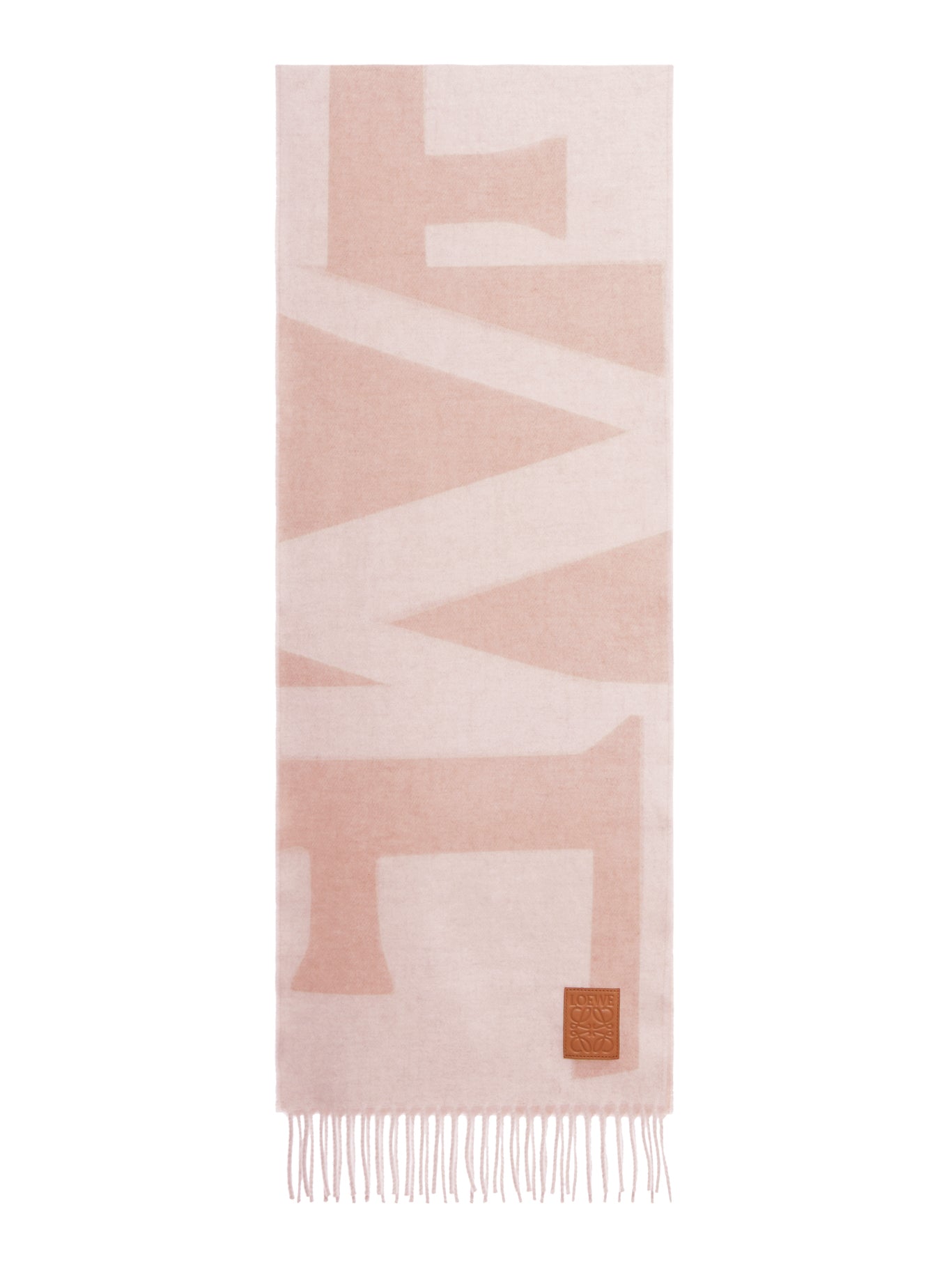 CASHMERE JACQUARD LOGO SCARF