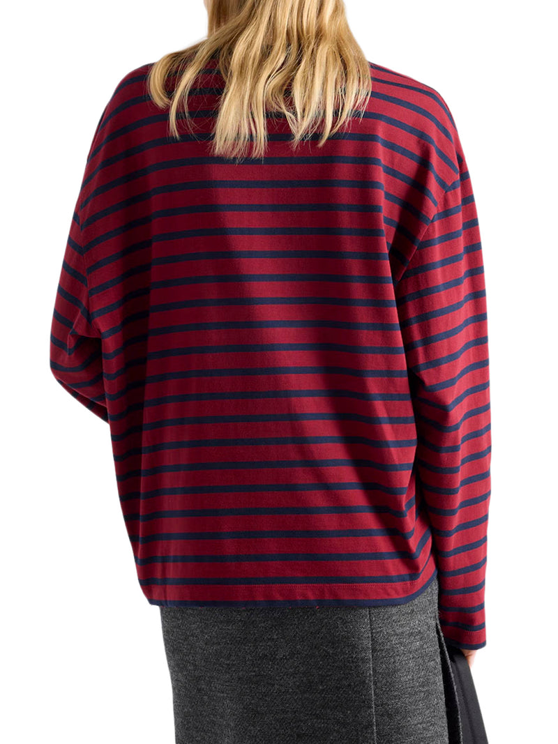 STRIPED COTTON SWEATER