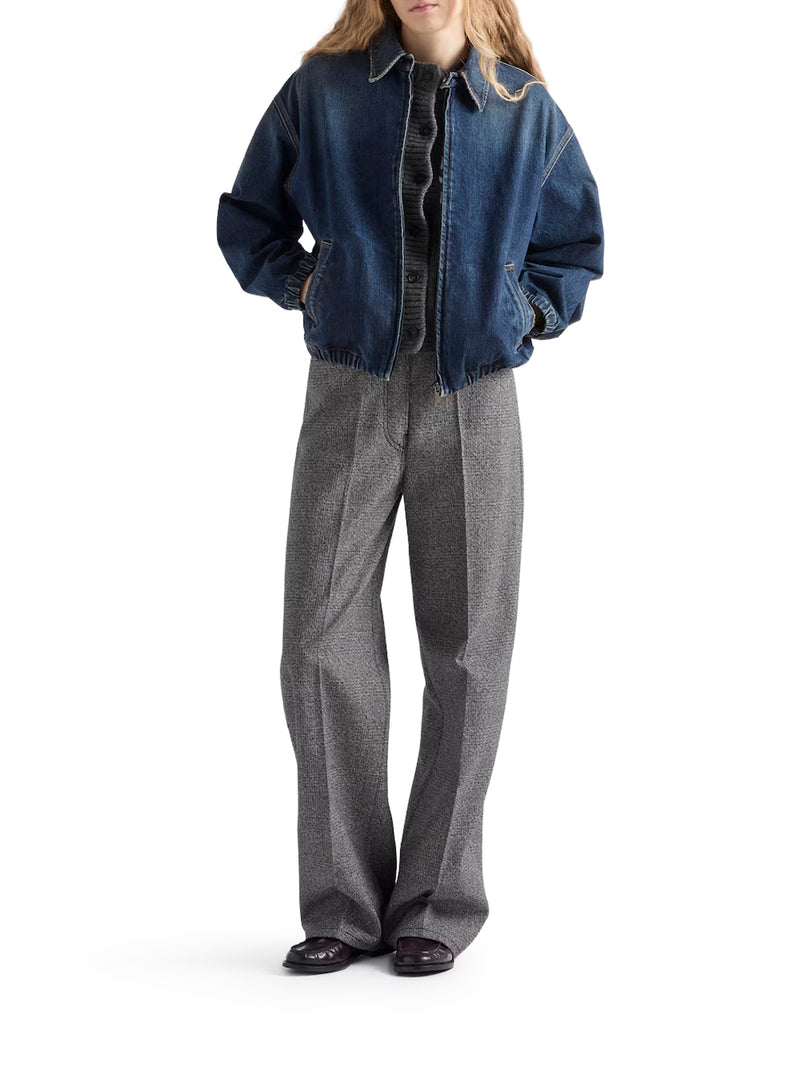 WASHED DENIM BLOUSON