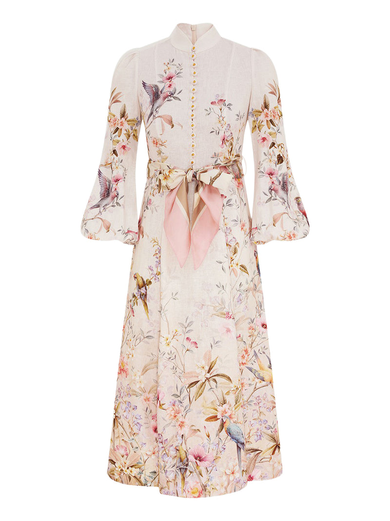 REBELLION BUTTON MIDI DRESS