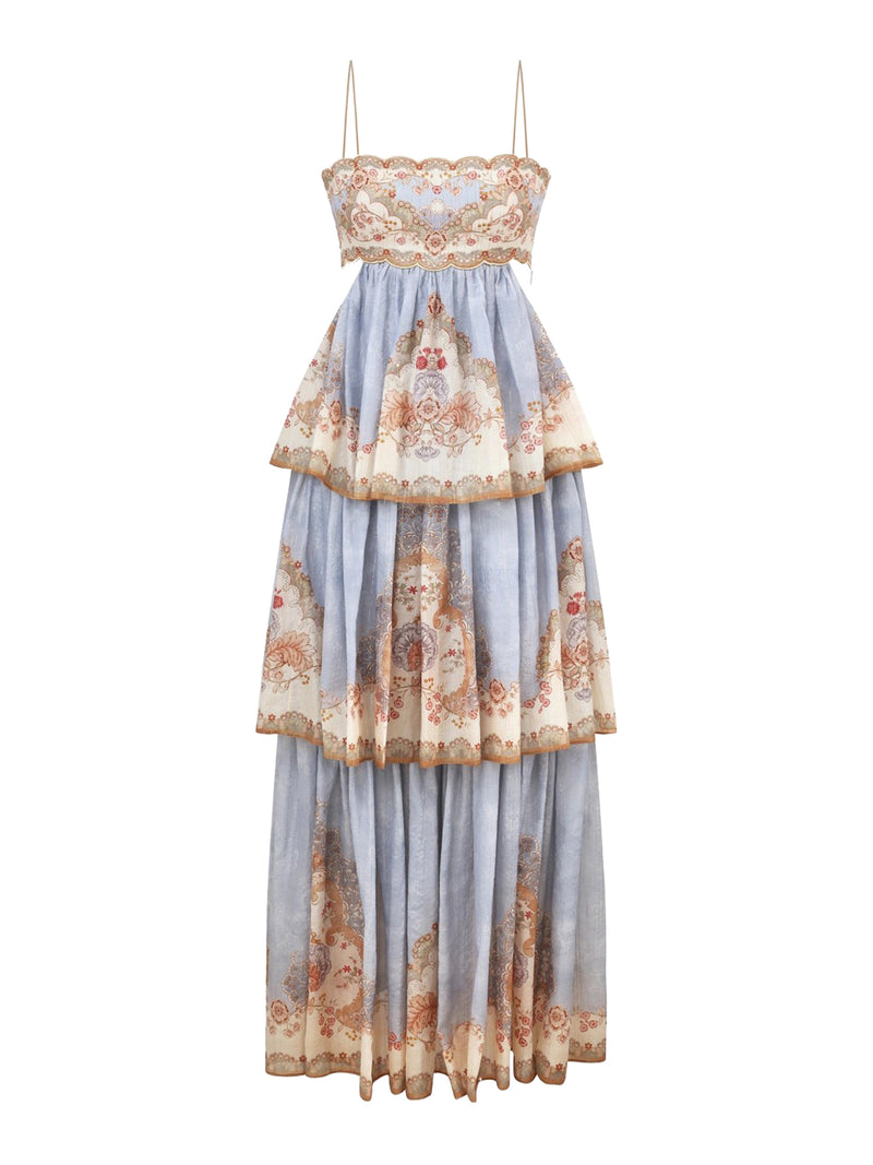 DAYLIGHT RUFFLED MAXI DRESS