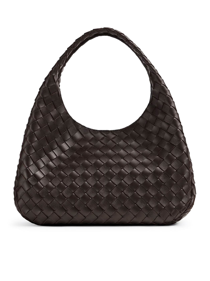 WOVEN LEATHER CAMPANA BAG