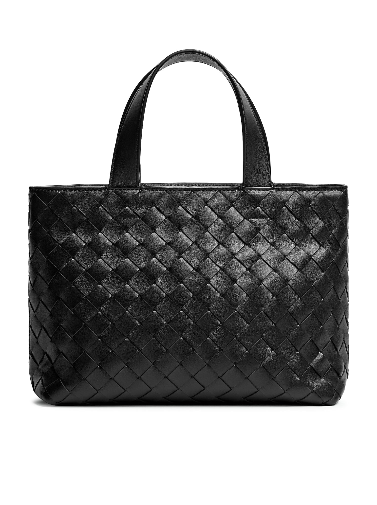 MINI WOVEN TOTE BAG WITH ZIP