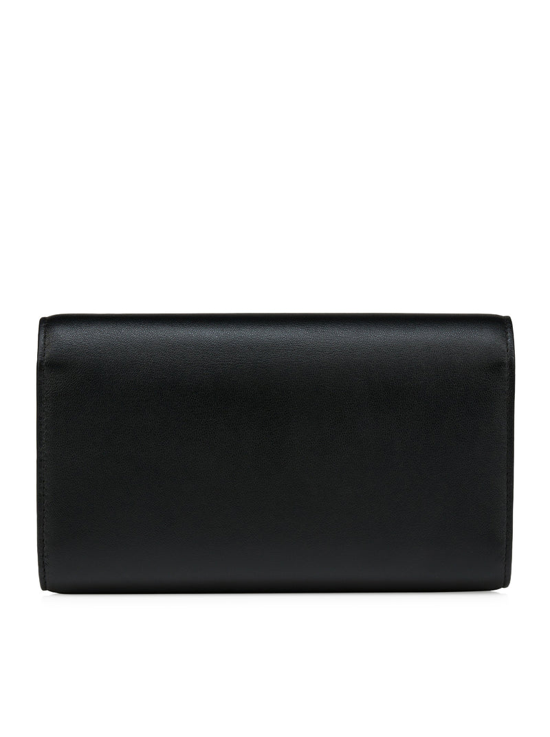 BETTINA WALLET ON CHAIN IN BLACK NAPPA LEATHER