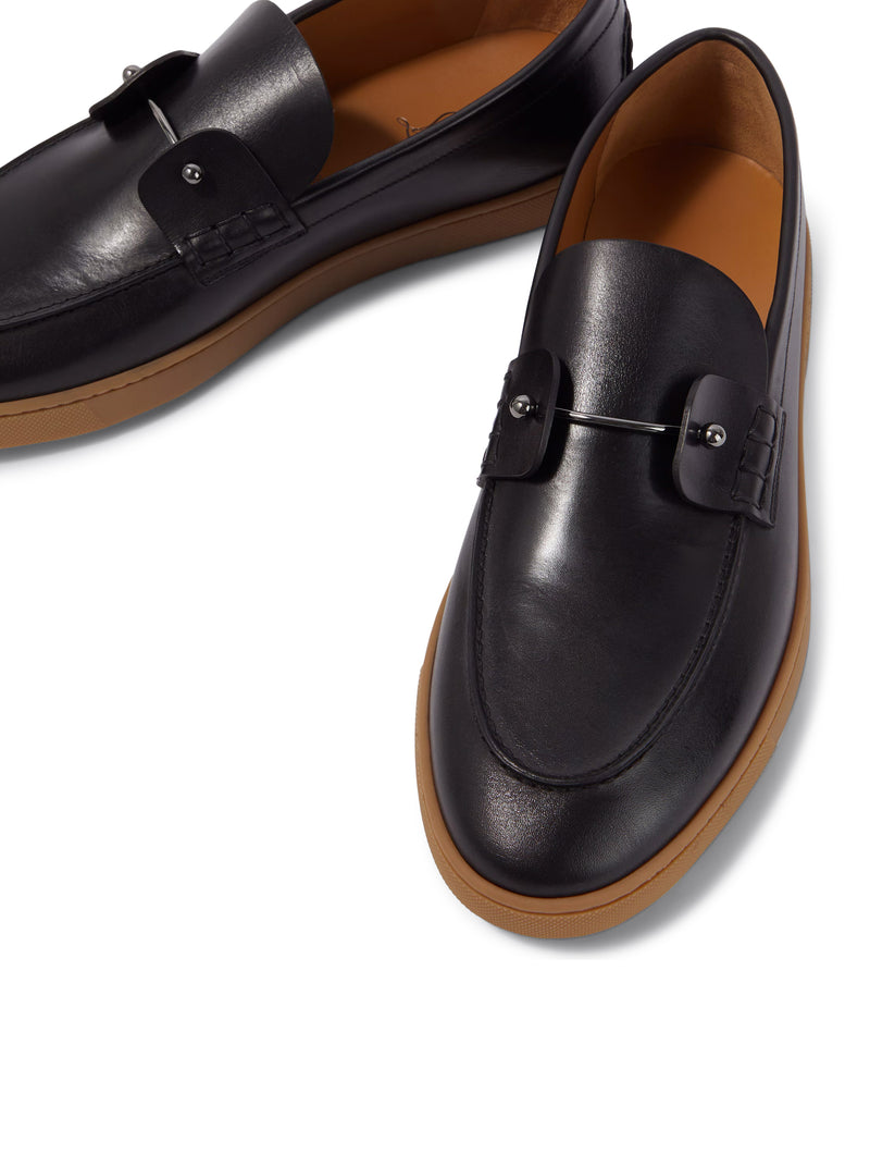 CHAMBELIBOAT LOAFERS IN PATINATED CALFSKIN