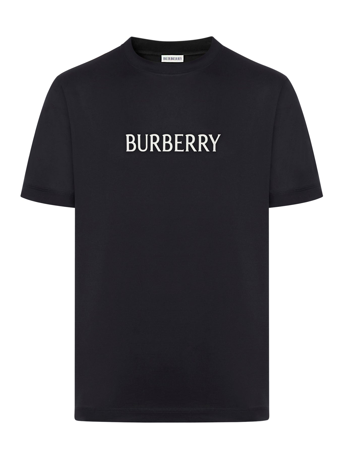 COTTON T-SHIRT WITH PRINTED BURBERRY LOGO