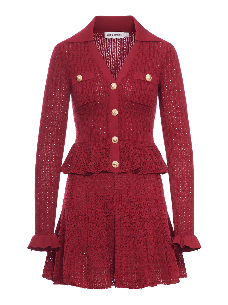 QUILTED KNIT MINI DRESS