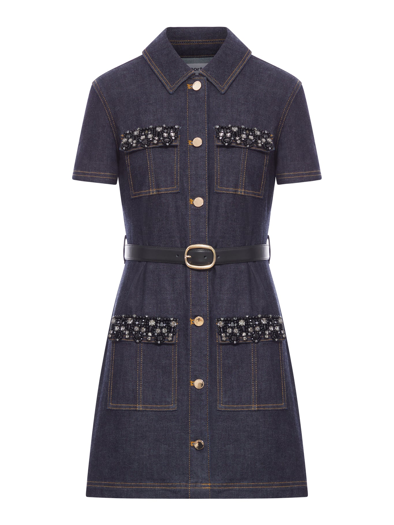 MINI DRESS WITH JEWEL DETAILS