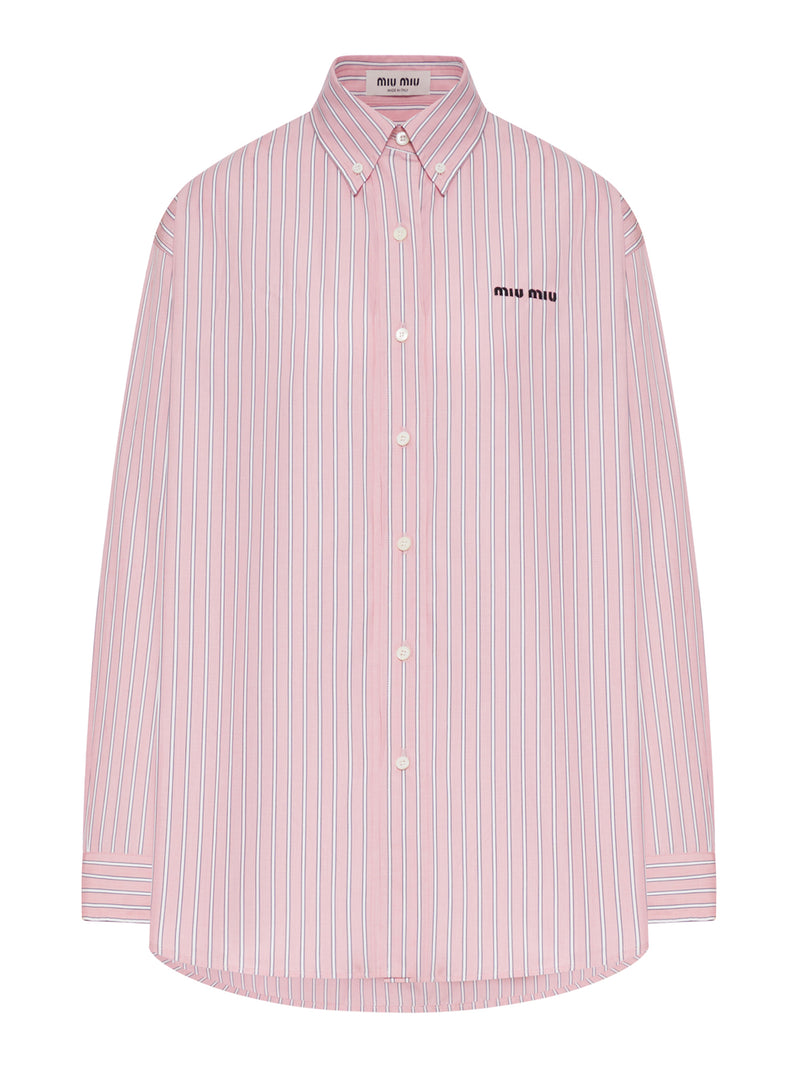 STRIPED COTTON POPLIN SHIRT