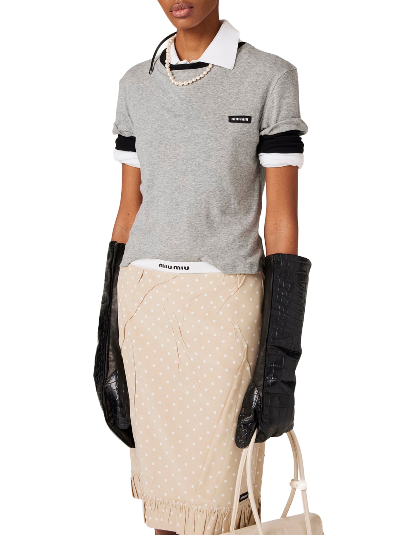 RIBBED JERSEY T-SHIRT