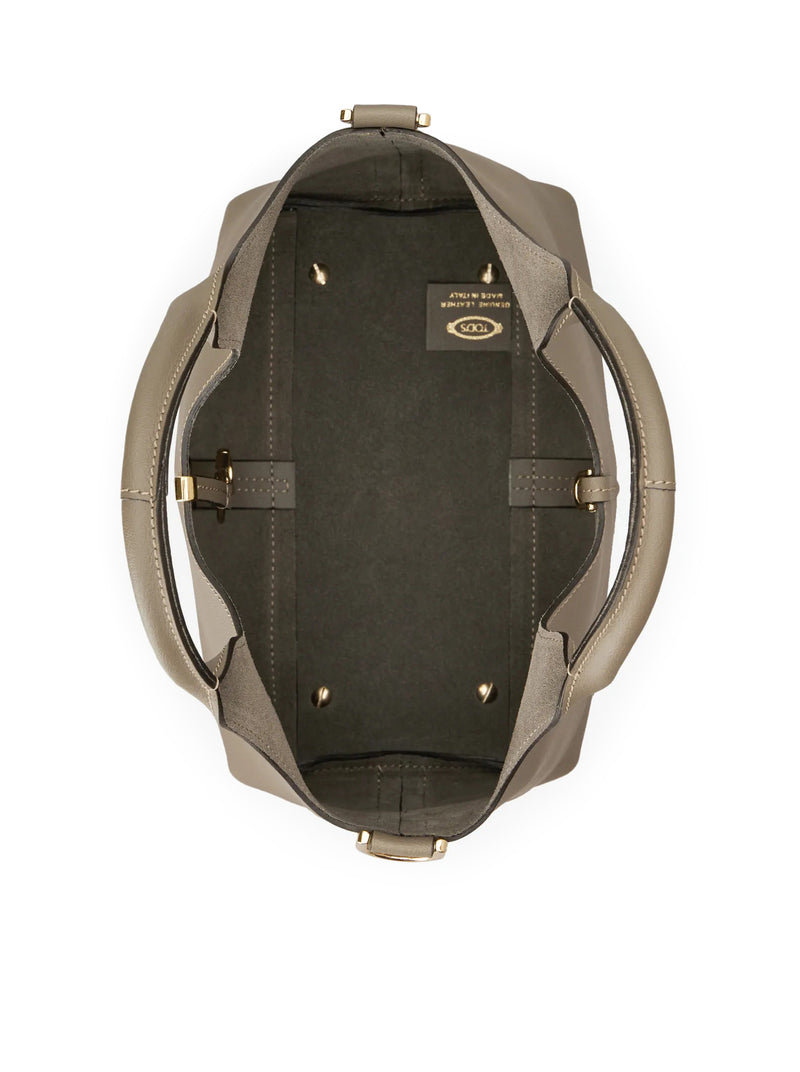 MINI LEATHER TOTE SHOPPING BAG