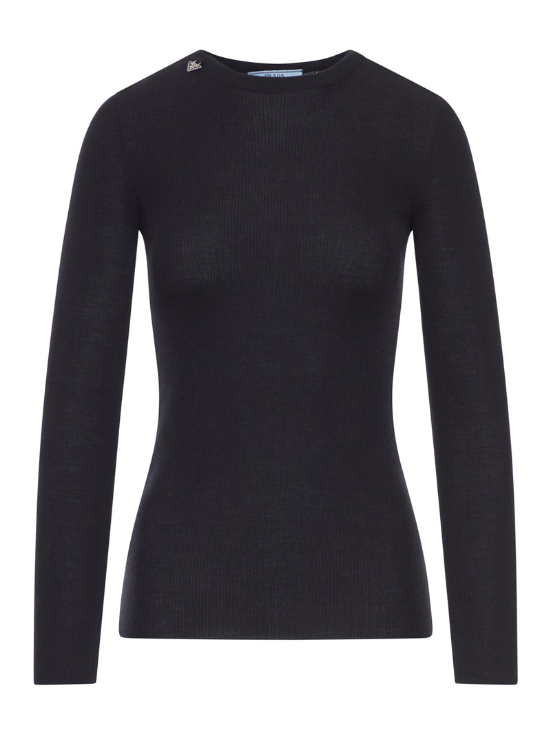 CREW NECK WOOL SWEATER