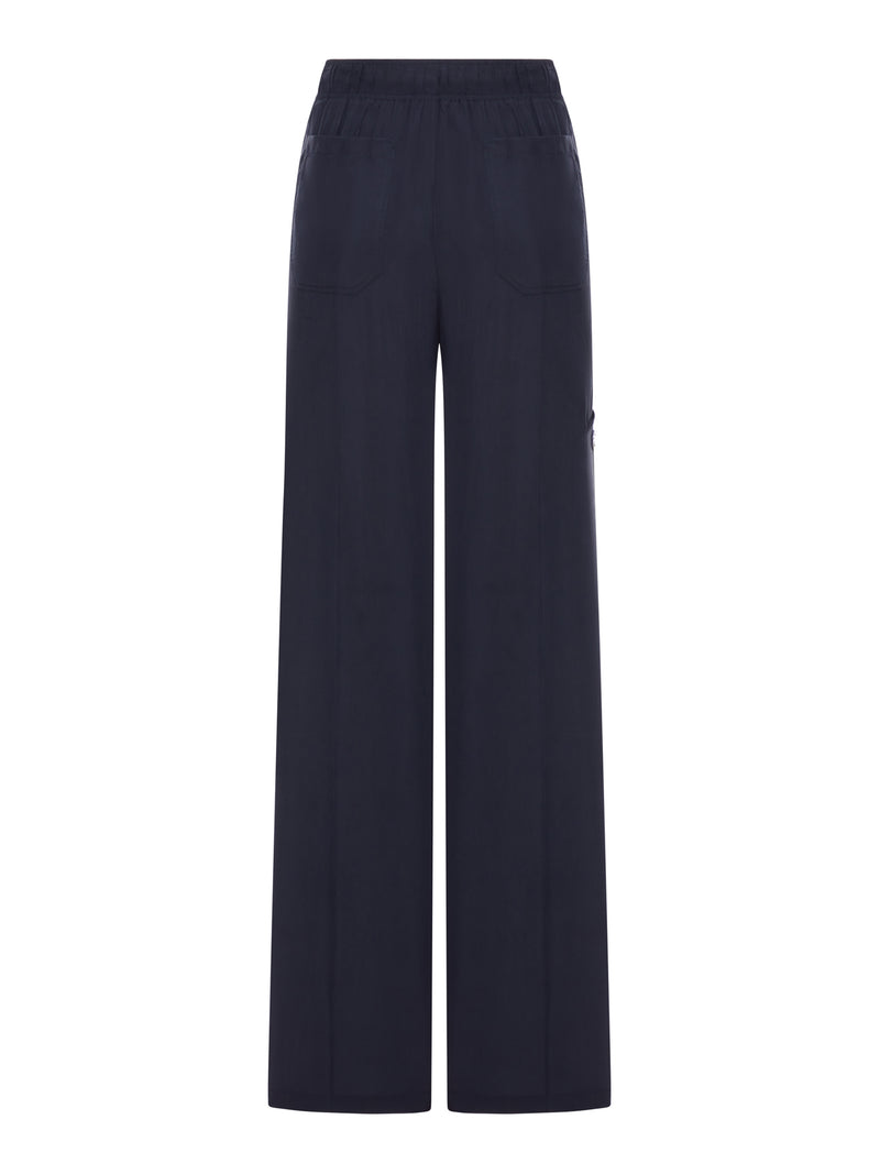 WASHED SILK TROUSERS