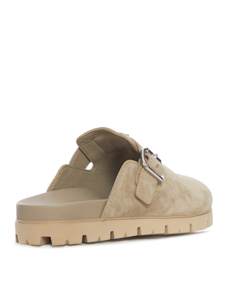 SUEDE MULES