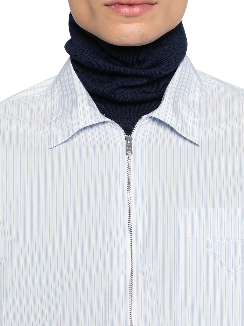TECHNICAL FABRIC SHIRT WITH STRIPED PATTERN
