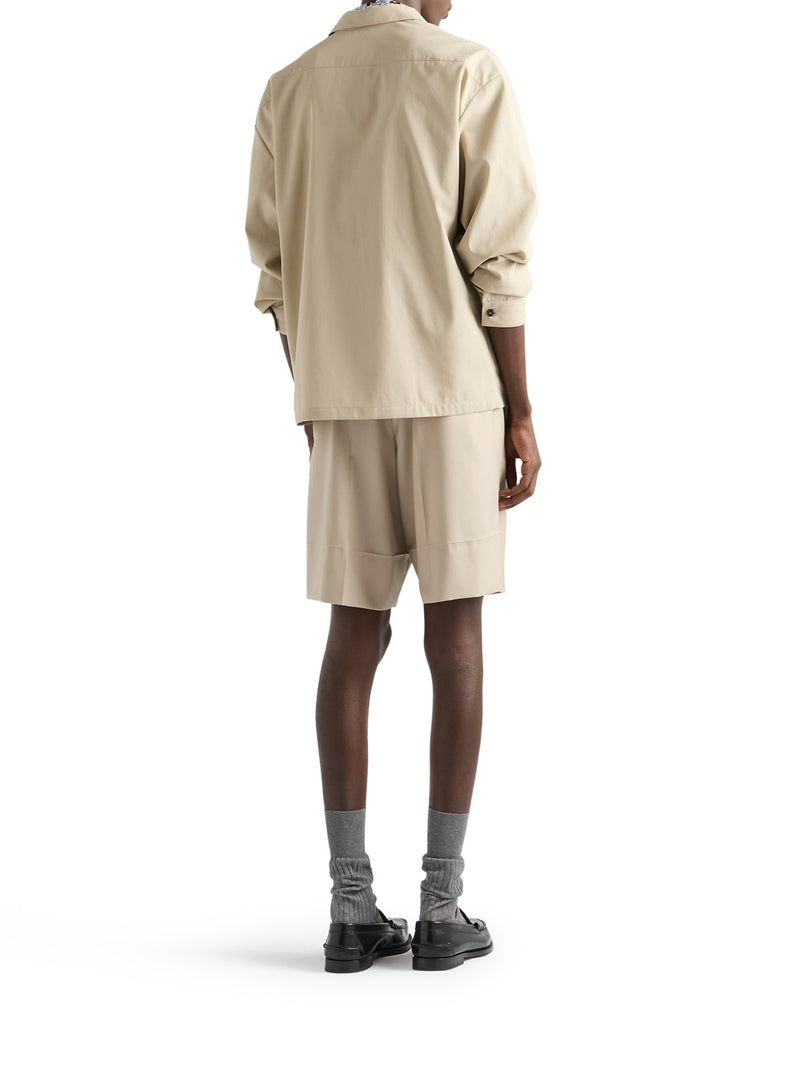 COTTON OVERSHIRT WITH ZIP