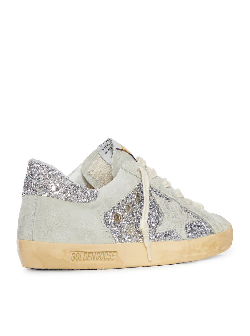SUPER-STAR IN SUEDE WITH GLITTER DETAIL