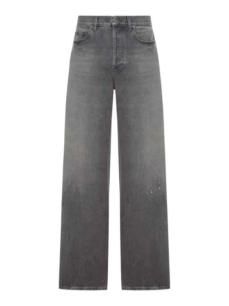 WIDE LEG FIVE-POCKET JEANS