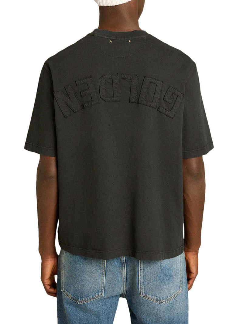 T-SHIRT WITH REVERSE LOGO ON THE BACK