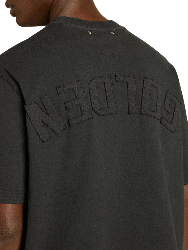 T-SHIRT WITH REVERSE LOGO ON THE BACK